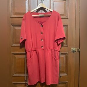 Rare Vintage Joseph Abboud Red Dress